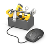 Image of toolbox with computer mouse