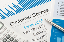 Image of customer service audit with the word 